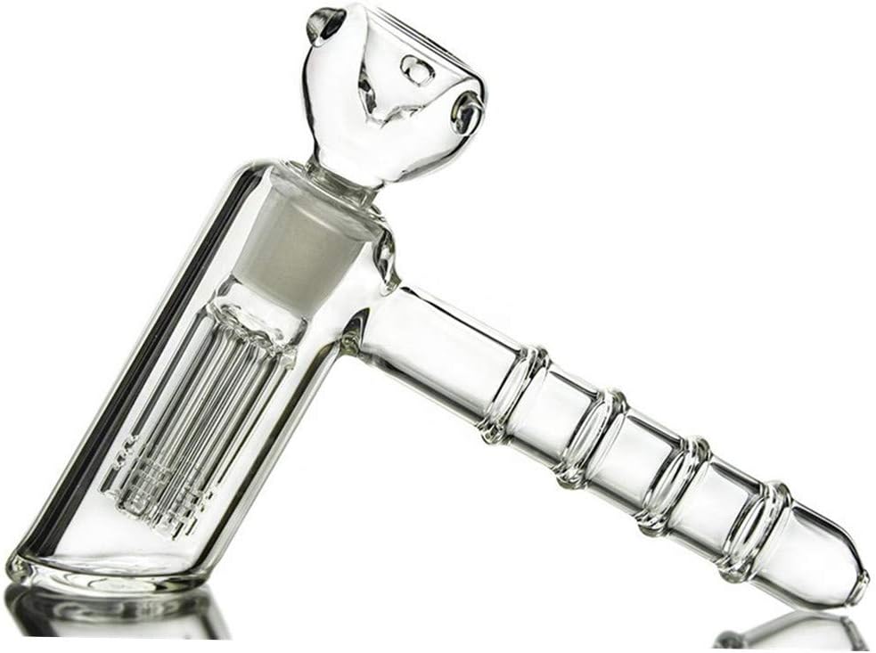 Hammer Bubbler with 6-Arm Tree Perc – Premium Borosilicate Glass Water Pipe