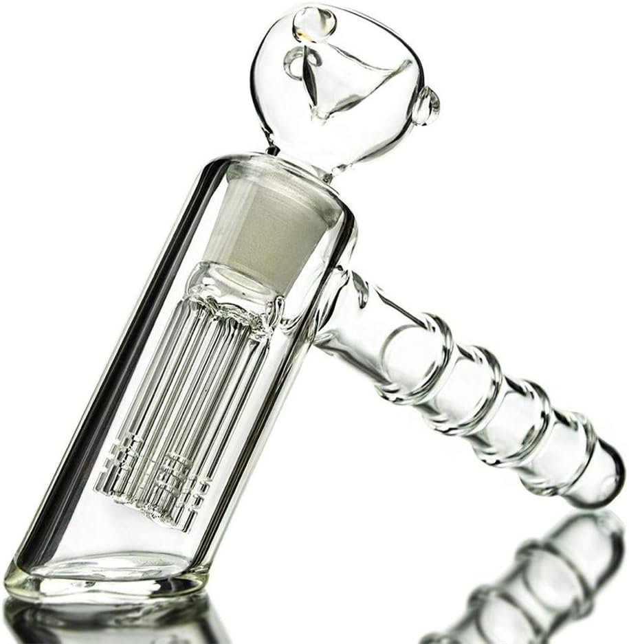 Hammer Bubbler with 6-Arm Tree Perc – Premium Borosilicate Glass Water Pipe