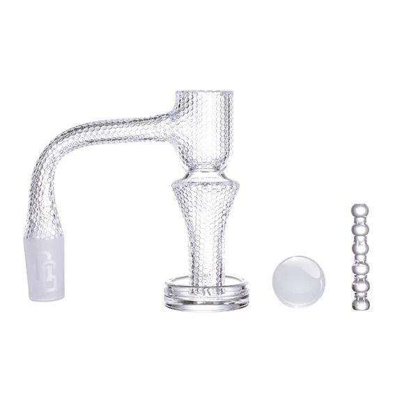 Etched Terp Slurper Set – 14.5mm, 90° Joint – Premium Quartz Banger for Ultimate Dabbing