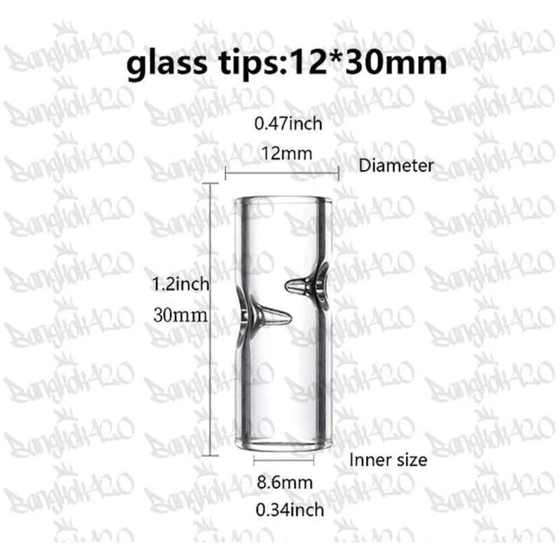 Glass filter tips 30x12mm