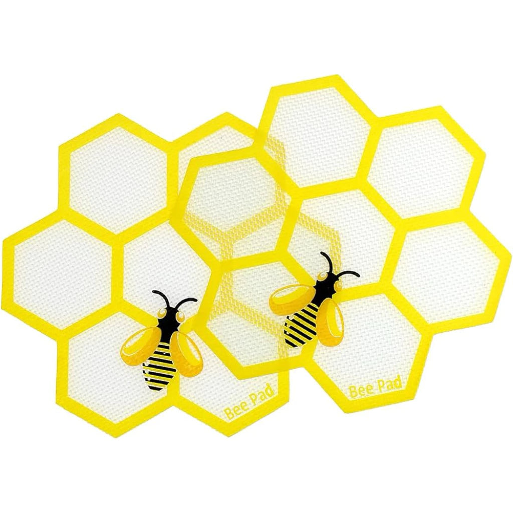 Silicone Dab Mat – Bee Design, 17x17cm