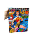 Super Woman Art Mylar Zip Lock Bag for Cannabis size 454 grams / 1 lb
