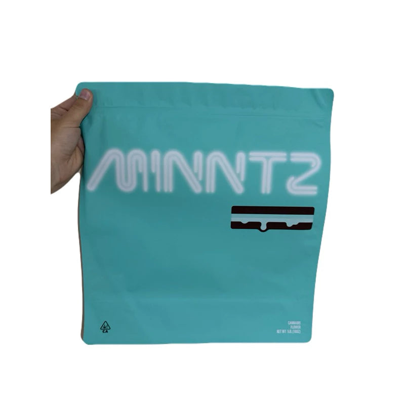 Minntz Mylar Zip Lock Bag for Cannabis size 454 grams / 1 lb