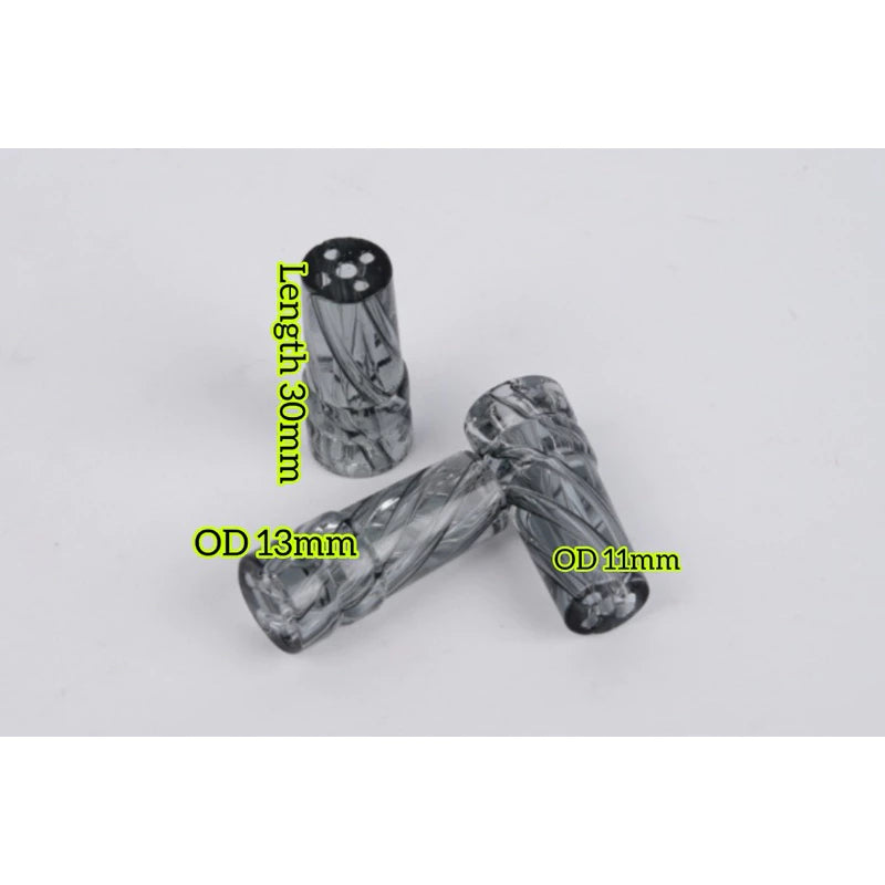 Premium Hand-Crafted Twisted Glass Tip – Cone Shaped 11–13×30 mm for Joints